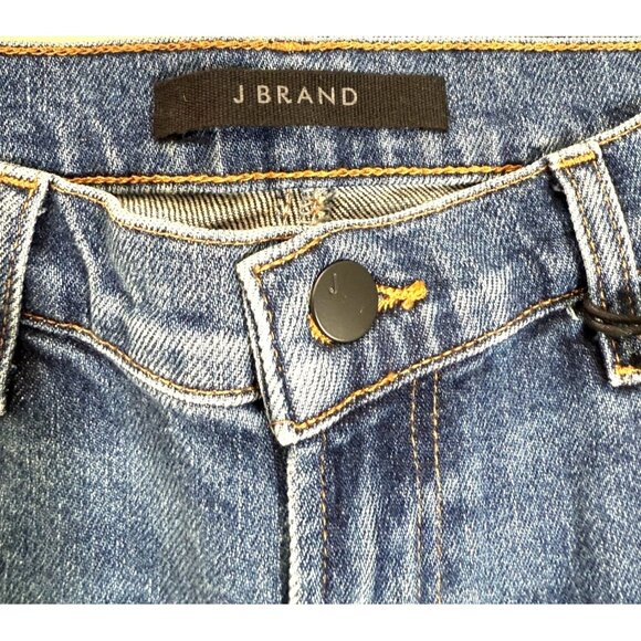 J Brand Wonderland Destruct High Rise Wide Leg Jeans Womens Size 30 Blue Denim - Picture 3 of 8